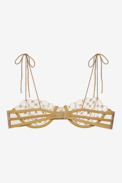 Dazzle Me Underwire Bra - Gold | For Love and Lemons