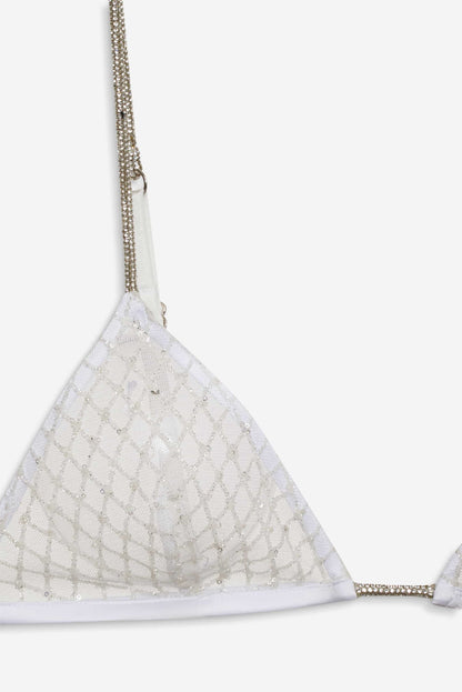 Glitter Bralette - White | For Love and Lemons