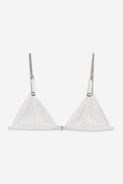 Glitter Bralette - White | For Love and Lemons