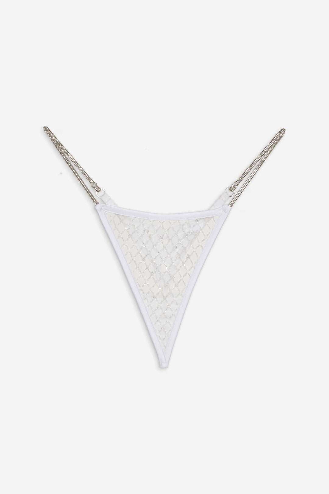 Glitter Thong Panty - White | For Love and Lemons