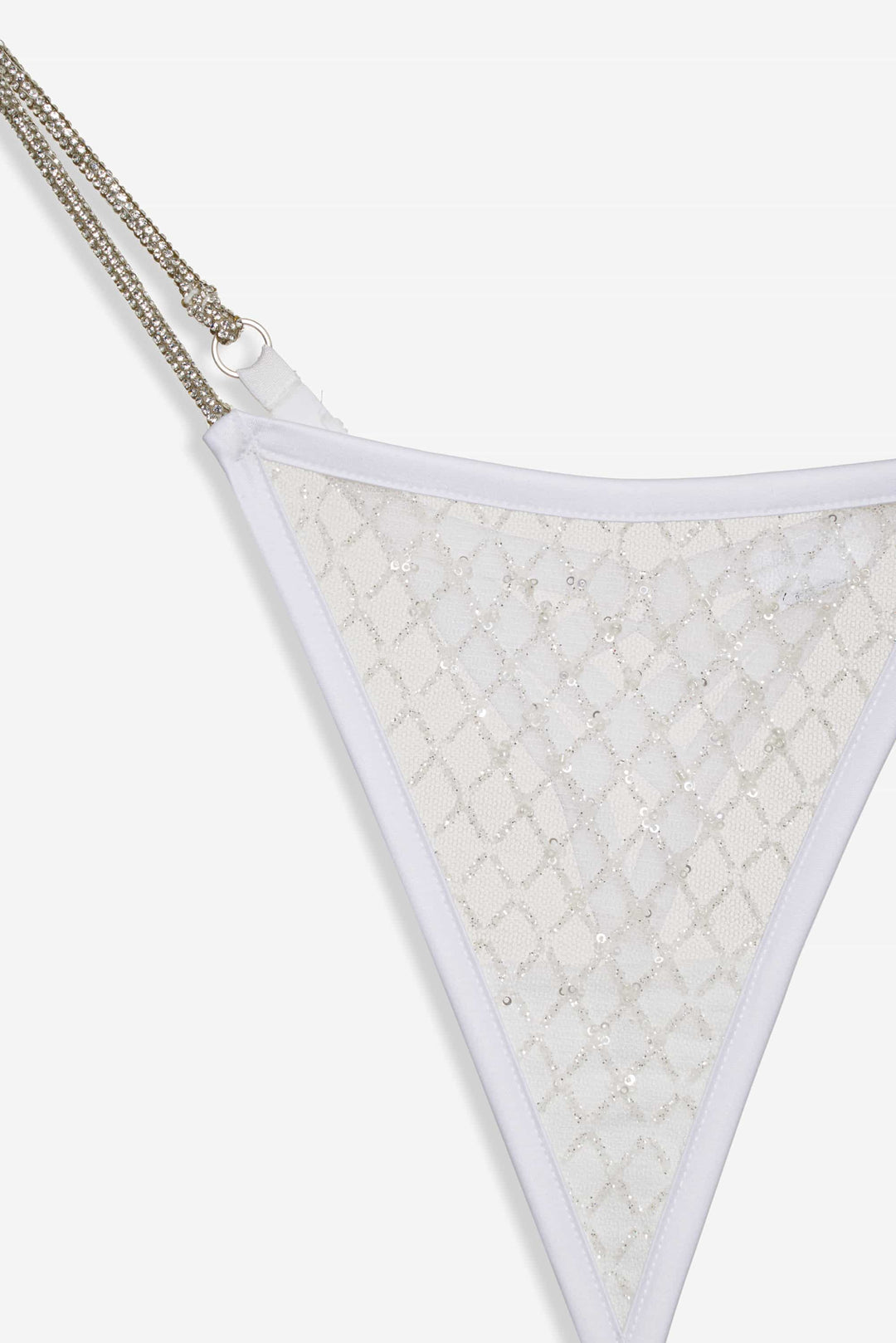 Glitter Thong Panty - White | For Love and Lemons
