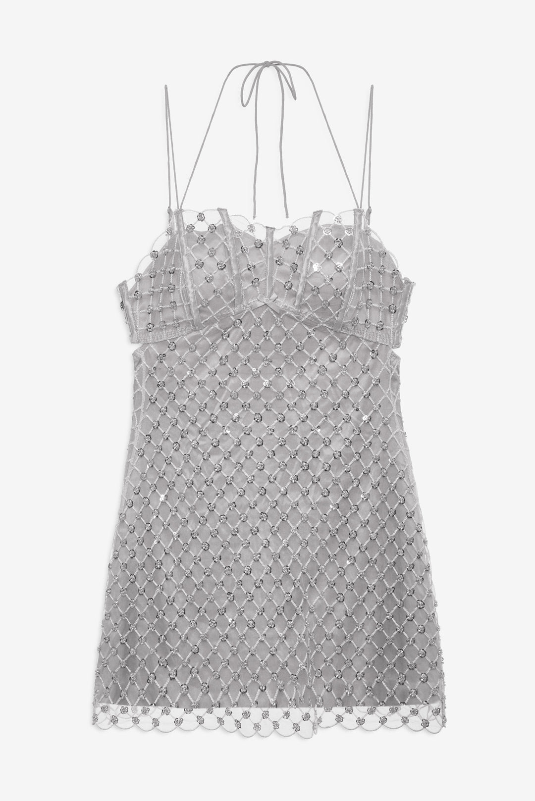 Dazzle Me Slip Dress - Silver | For Love and Lemons