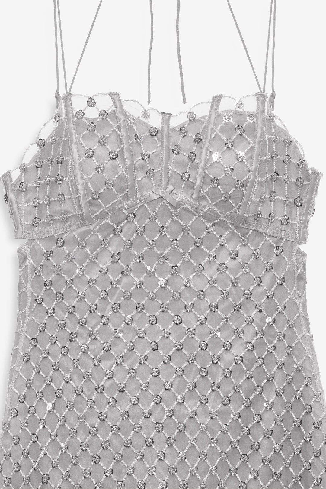 Dazzle Me Slip Dress - Silver | For Love and Lemons