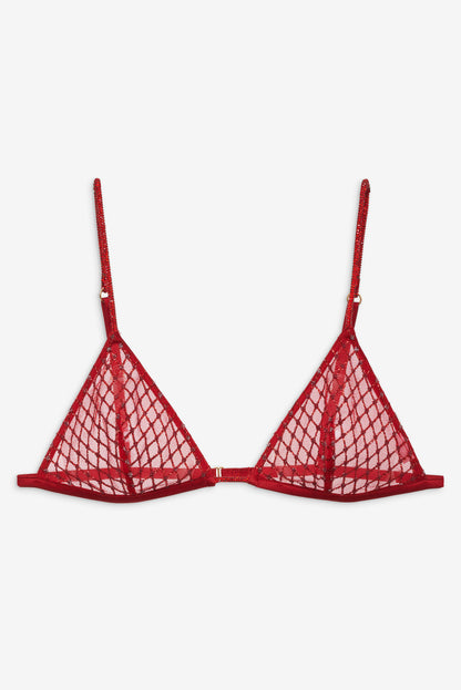 Glitter Bralette - Red | For Love and Lemons