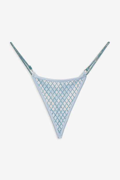 Glitter Thong Panty - Blue | For Love and Lemons