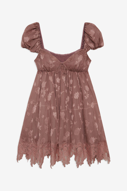 Olivia Mini Dress - Mahogany | For Love and Lemons