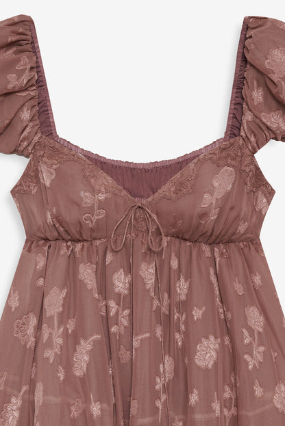 Olivia Mini Dress - Mahogany | For Love and Lemons