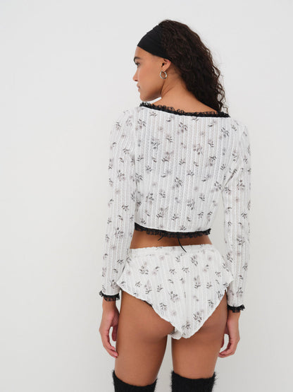 Fawn Cardigan - White | For Love and Lemons