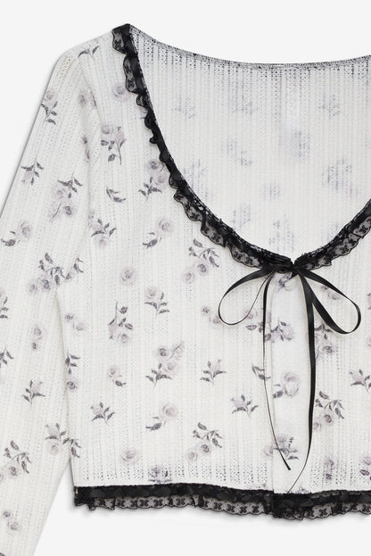 Fawn Cardigan - White | For Love and Lemons