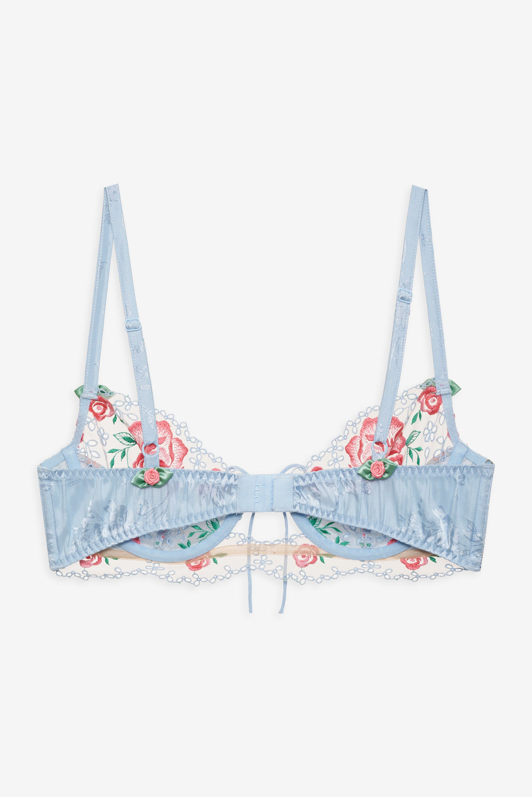 Vintage Rose Eyelet Bra - Blue | For Love and Lemons