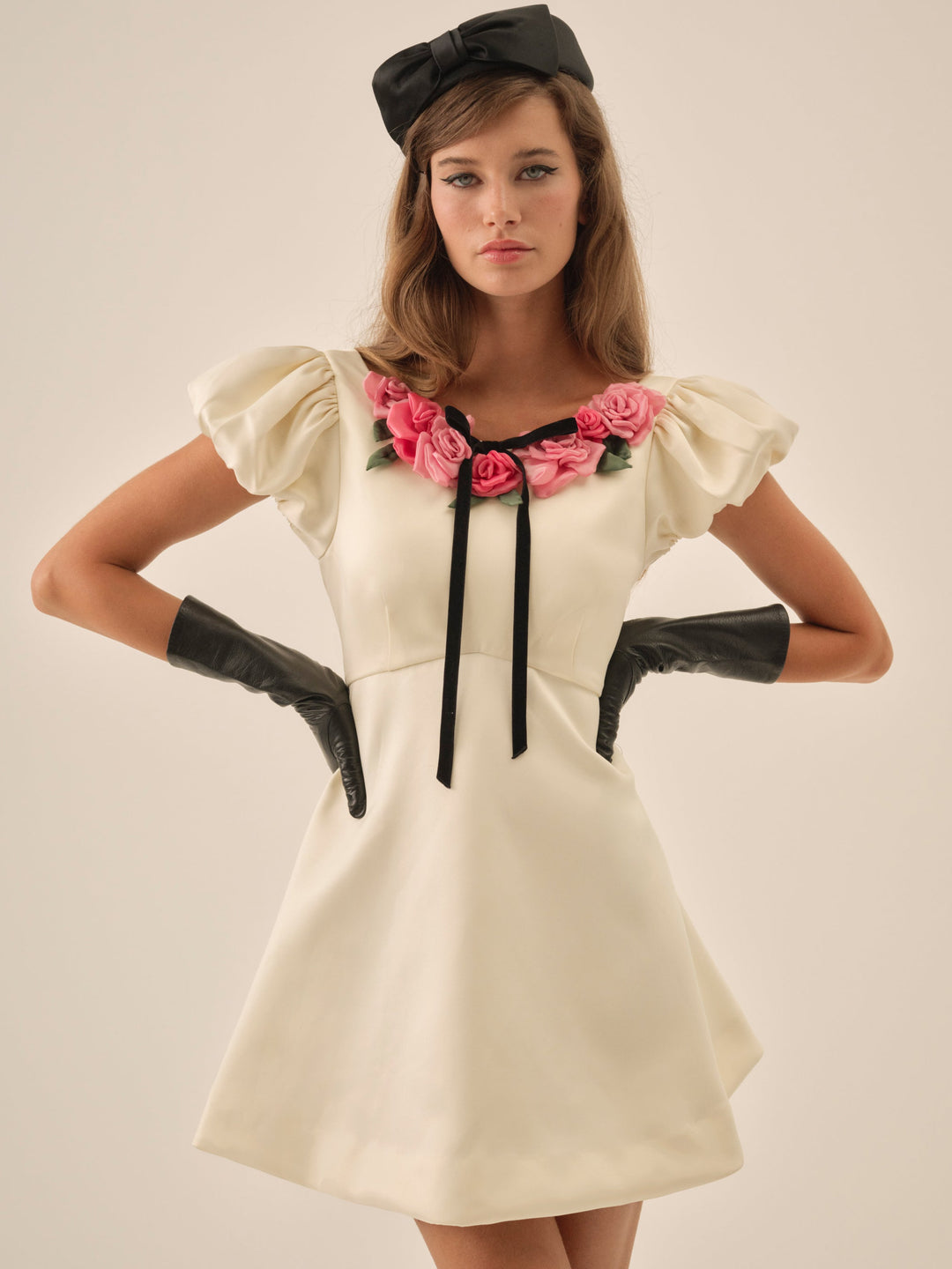 Rosalie Mini Dress - Cream | For Love and Lemons