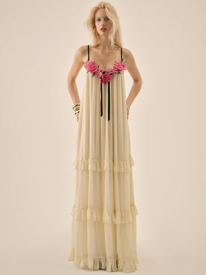 Rosalie Maxi Dress - Cream | For Love and Lemons