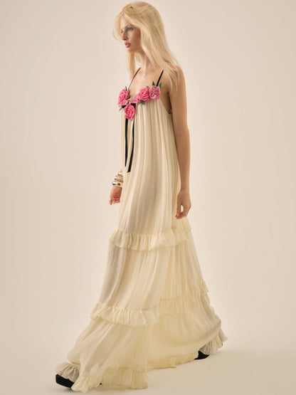 Rosalie Maxi Dress - Cream | For Love and Lemons