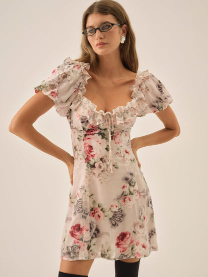 Nora Mini Dress - White | For Love and Lemons