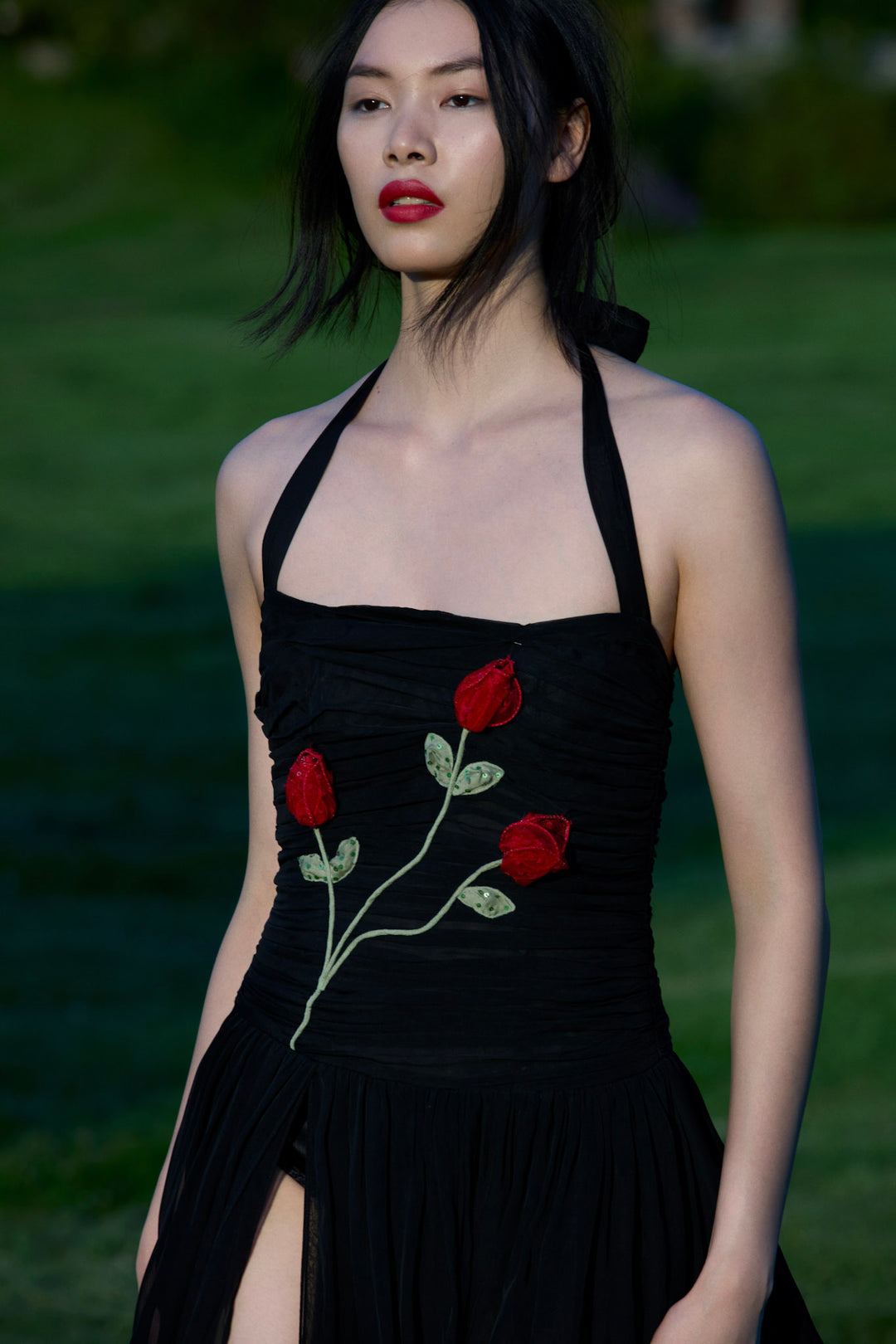 Ophelie Organza Maxi Dress - Black | For Love and Lemons