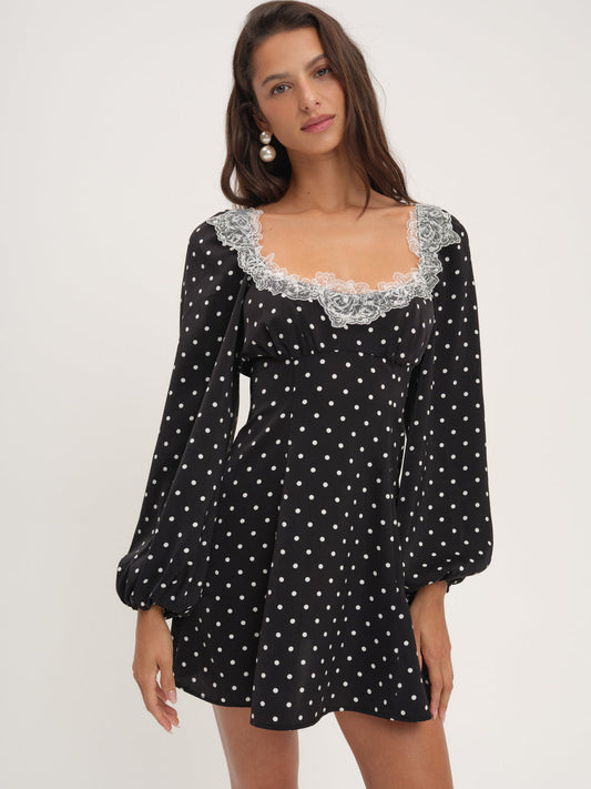 Deja Mini Dress - Black | For Love and Lemons