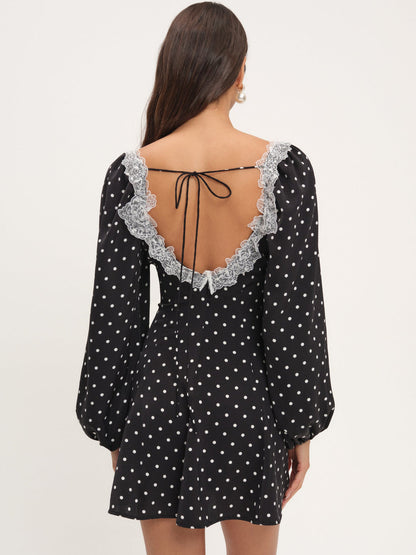 Deja Mini Dress - Black | For Love and Lemons