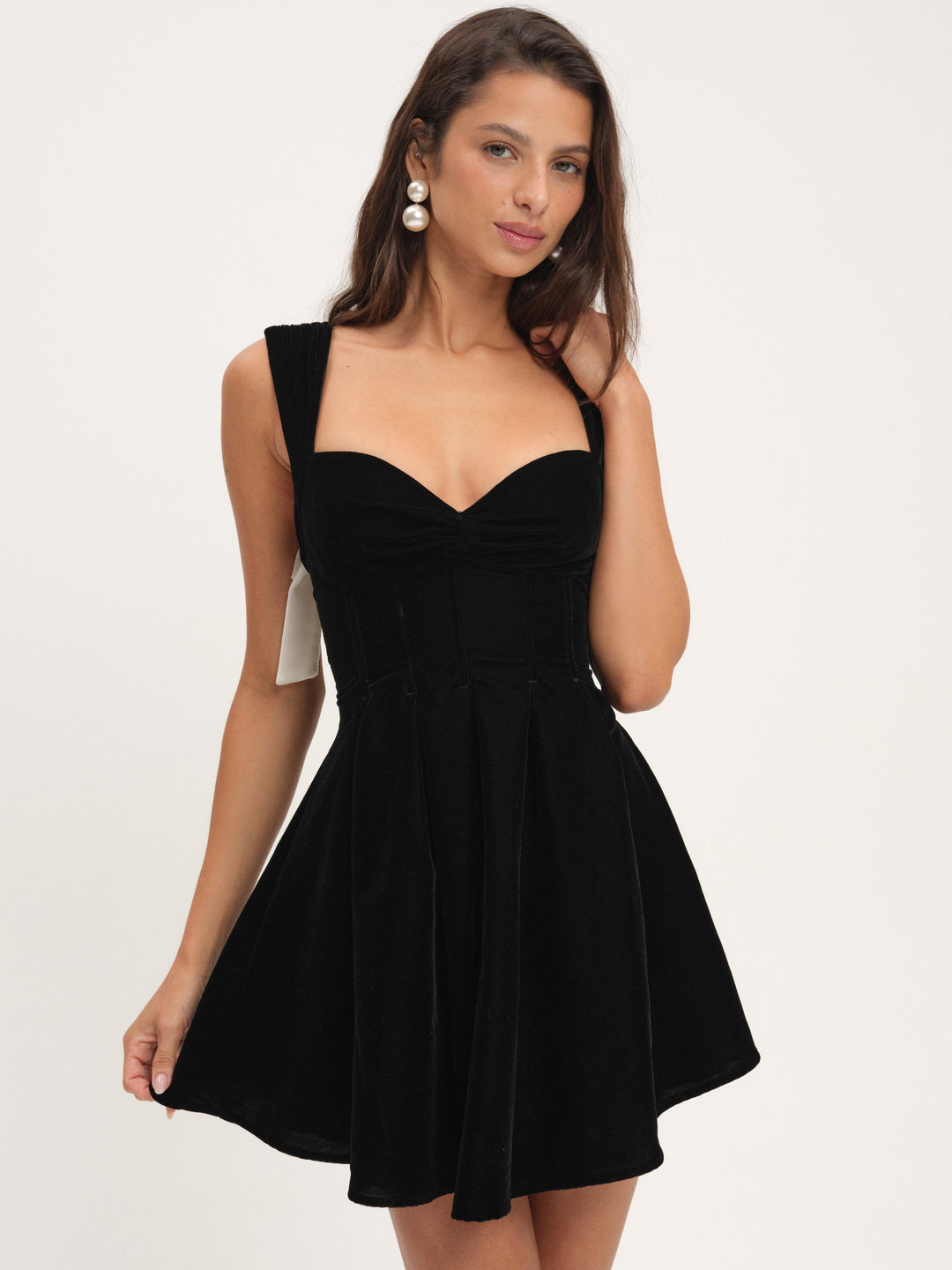 August Mini Dress - Black | For Love and Lemons
