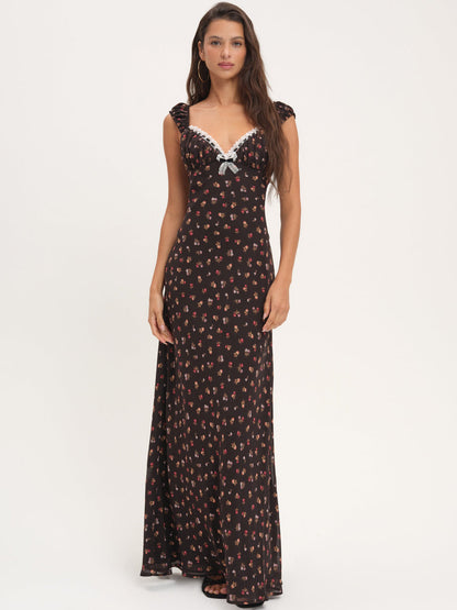 Emmaline Maxi Dress - Black | For Love and Lemons