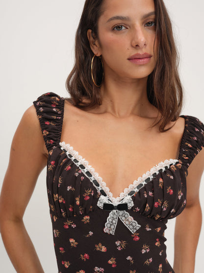 Emmaline Maxi Dress - Black | For Love and Lemons