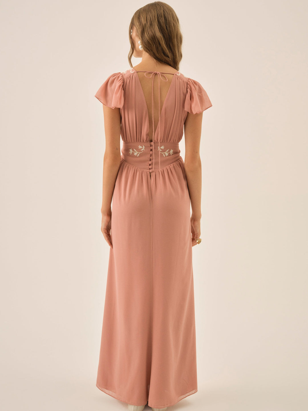 Emmie Chiffon Maxi Dress - Mauve | For Love and Lemons