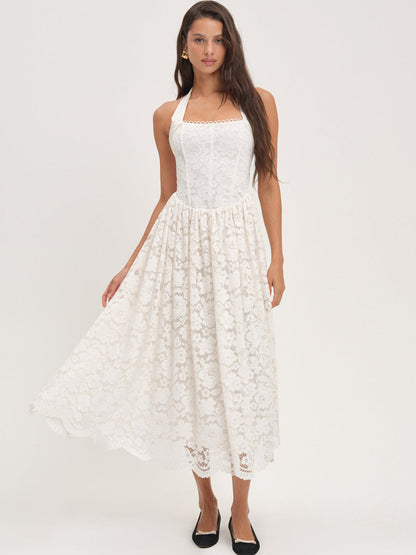 Lakeside Midi Dress - Cream | For Love and Lemons