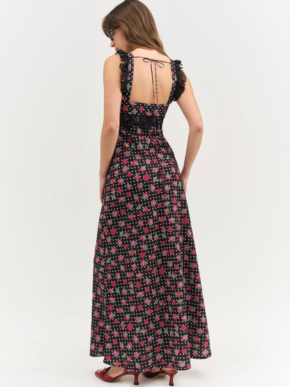 Clarisse Maxi Dress - Black | For Love and Lemons