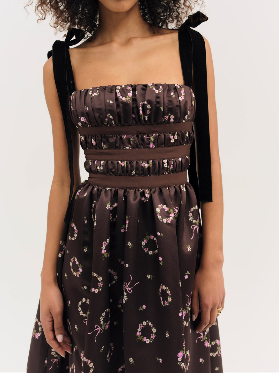 Kendra Midi Dress - Brown | For Love and Lemons