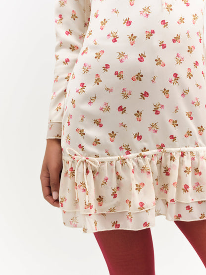 Adahlia Floral Mini Dress - Cream | For Love and Lemons