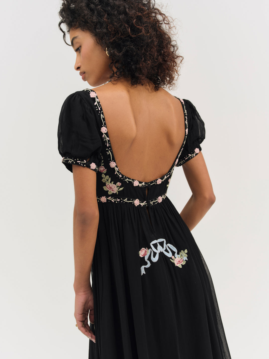 Rosemarie Maxi Dress - Black | For Love and Lemons