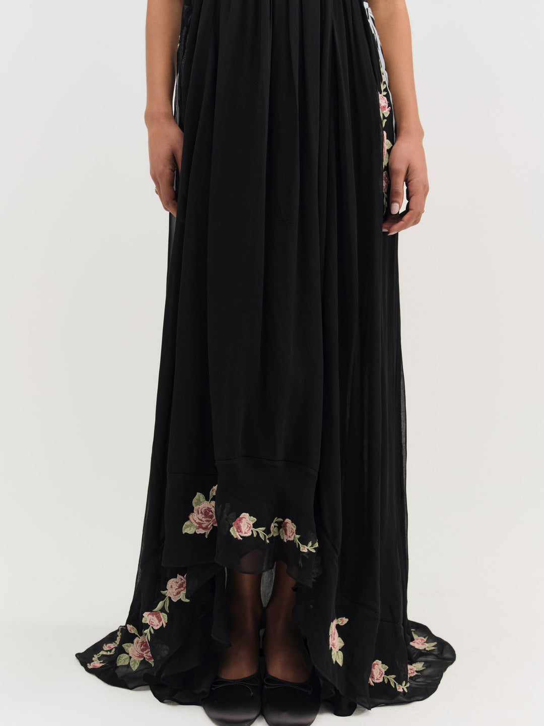 Rosemarie Maxi Dress - Black | For Love and Lemons