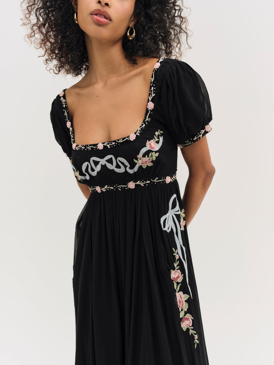 Rosemarie Maxi Dress - Black | For Love and Lemons