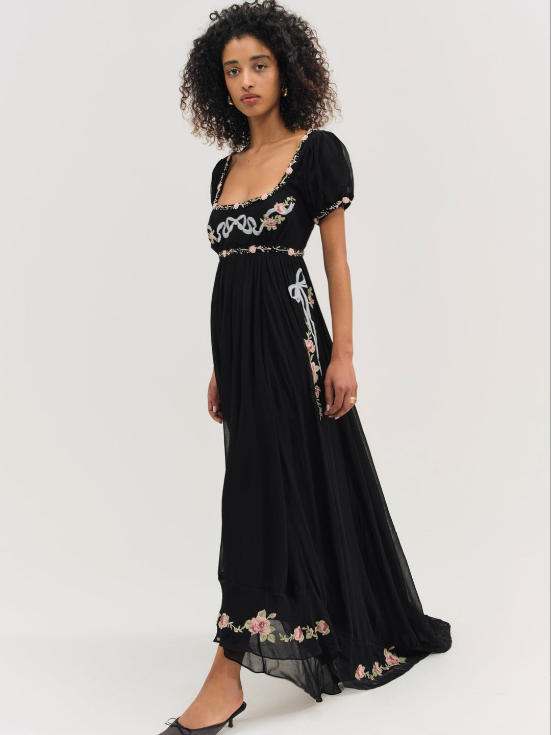 Rosemarie Maxi Dress - Black | For Love and Lemons