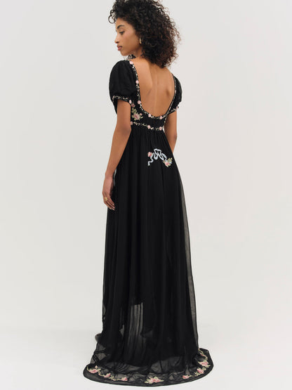 Rosemarie Maxi Dress - Black | For Love and Lemons