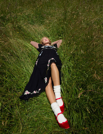 Rosemarie Maxi Dress - Black | For Love and Lemons
