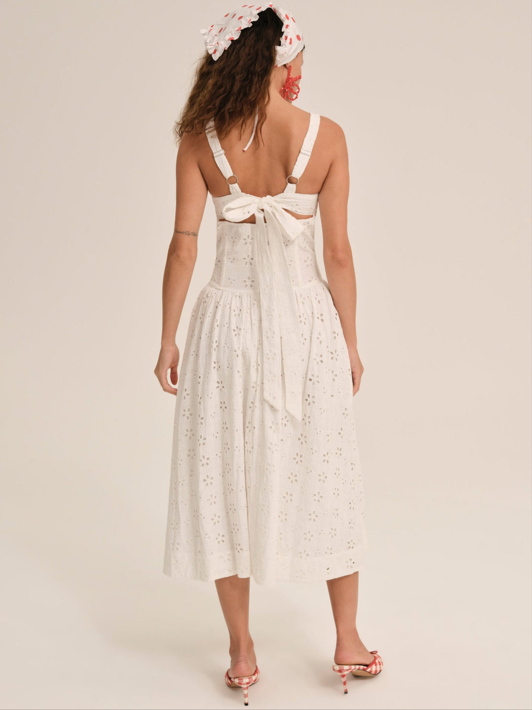 Dreamy Daisy Midi Dress - White | For Love and Lemons