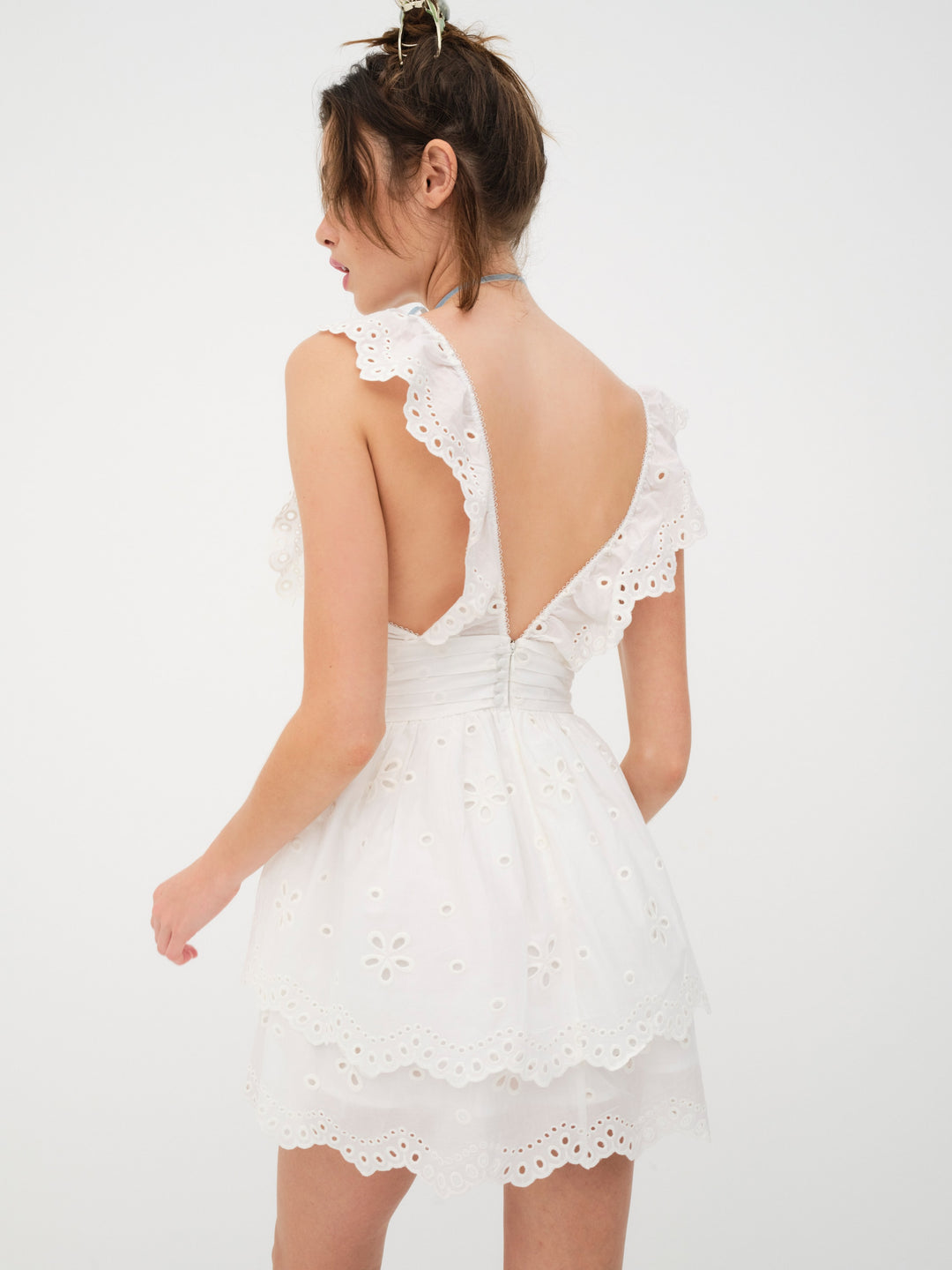 Serena Sleeveless Dress - White | For Love and Lemons