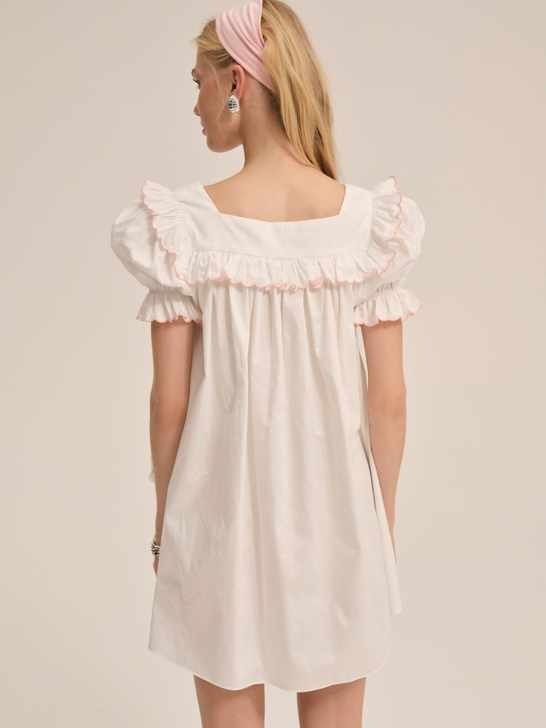 Tea Time Babydoll Dress - White | For Love and Lemons