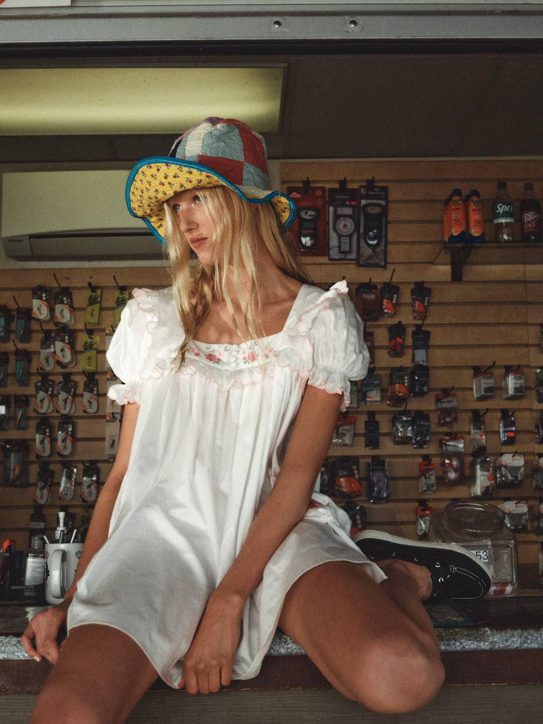 Tea Time Babydoll Dress - White | For Love and Lemons