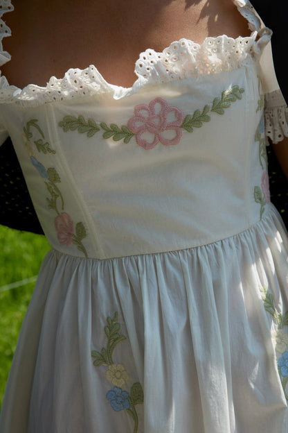 Erin Midi Dress - Cream | For Love and Lemons