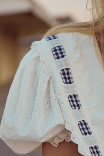 Ruby Ribbon Mini Dress - White | For Love and Lemons