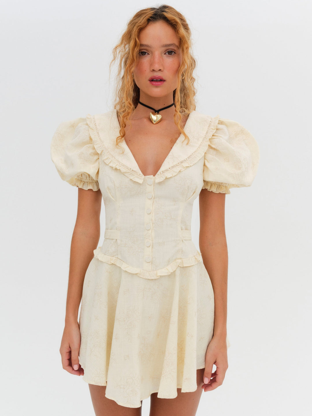 Gigi Mini Dress - Cream | For Love and Lemons
