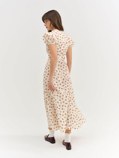 Adahlia Floral Maxi Dress - Cream | For Love and Lemons