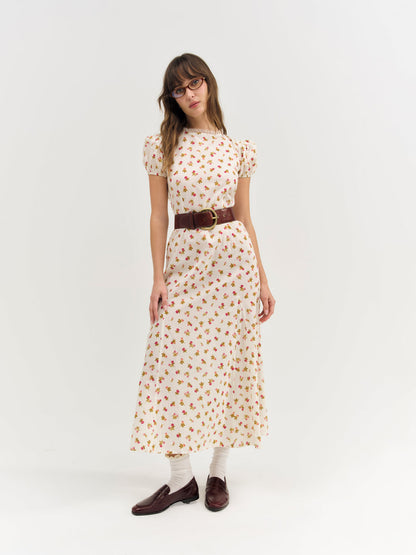 Adahlia Floral Maxi Dress - Cream | For Love and Lemons