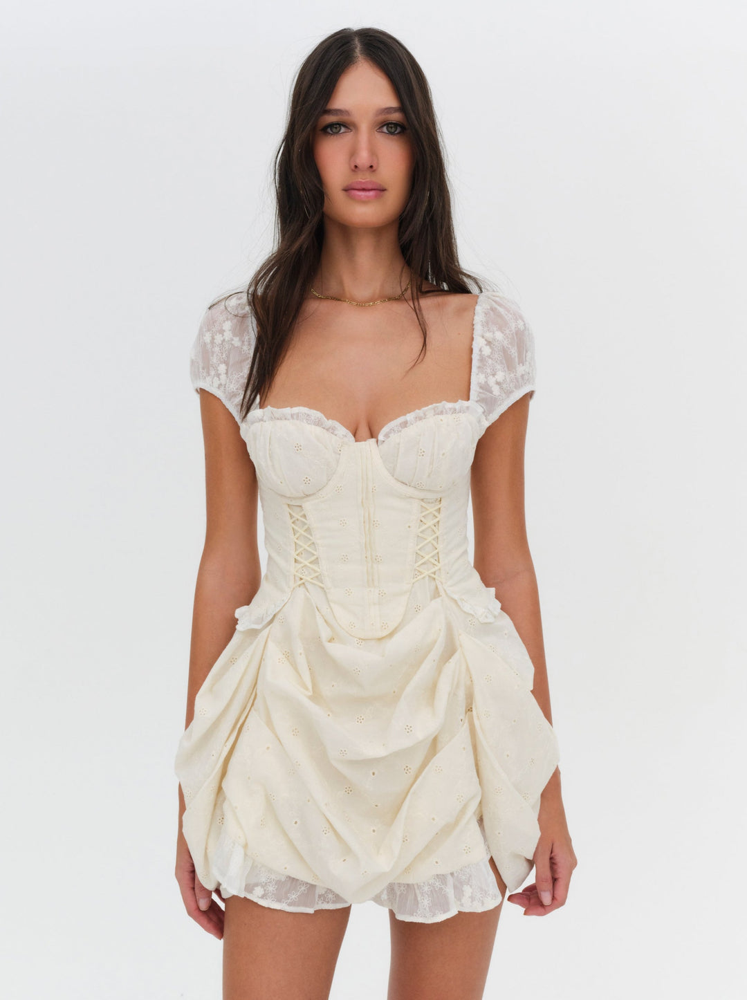 Morgan Mini Dress - White | For Love and Lemons