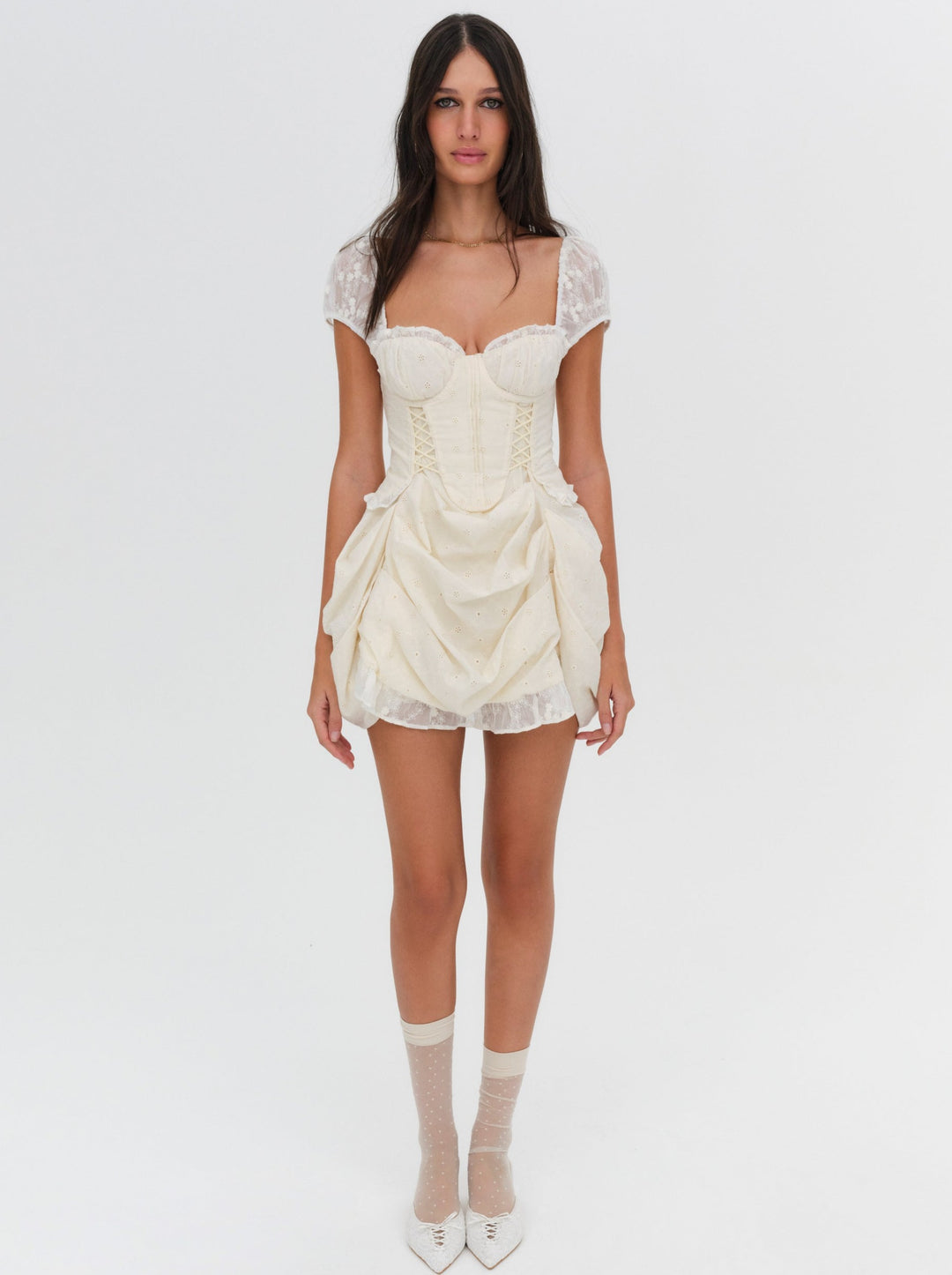 Morgan Mini Dress - White | For Love and Lemons