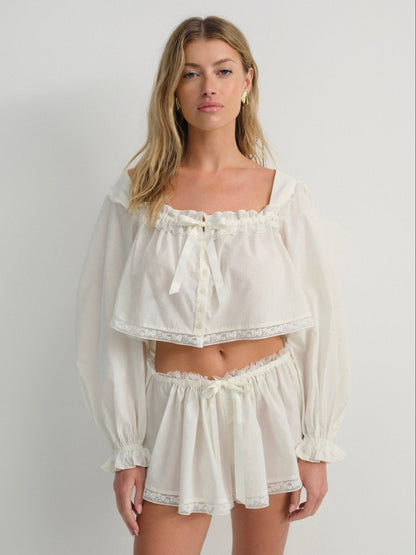 Venetia Sleep Top - Vintage Cream | For Love and Lemons