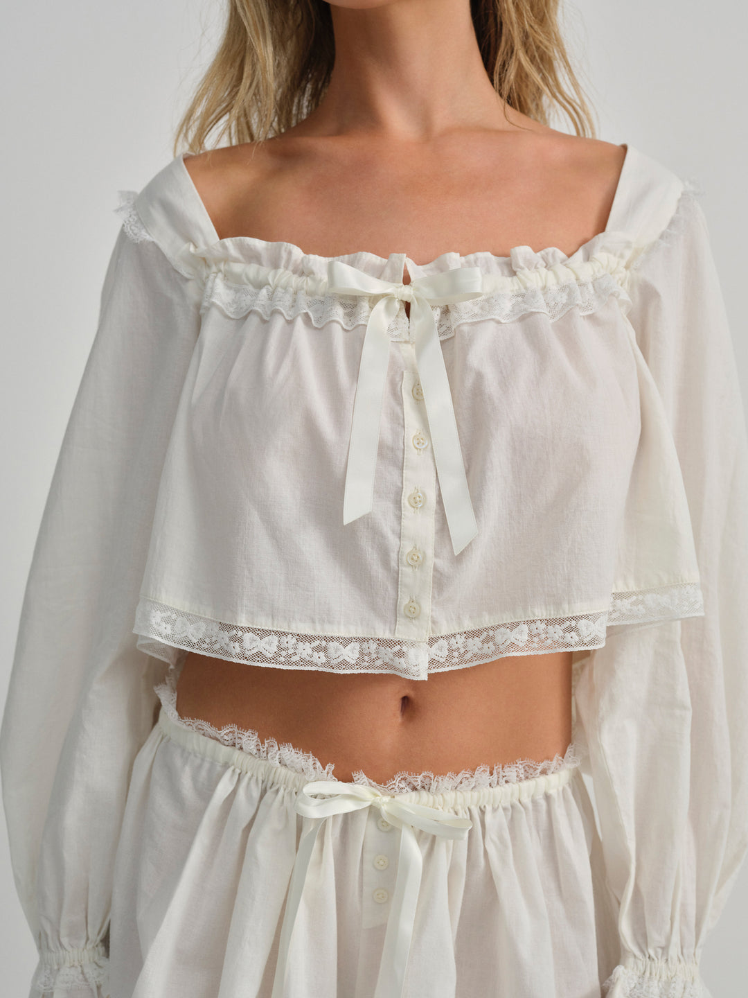 Venetia Sleep Top - Vintage Cream | For Love and Lemons