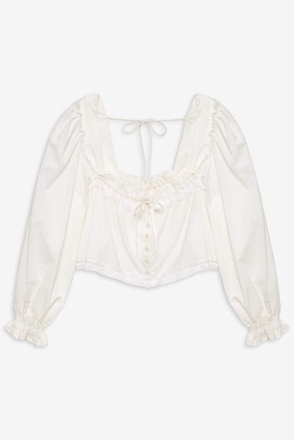 Venetia Sleep Top - Vintage Cream | For Love and Lemons
