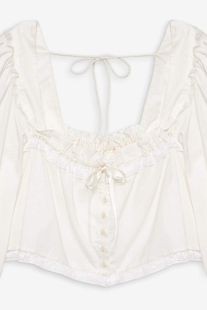 Venetia Sleep Top - Vintage Cream | For Love and Lemons
